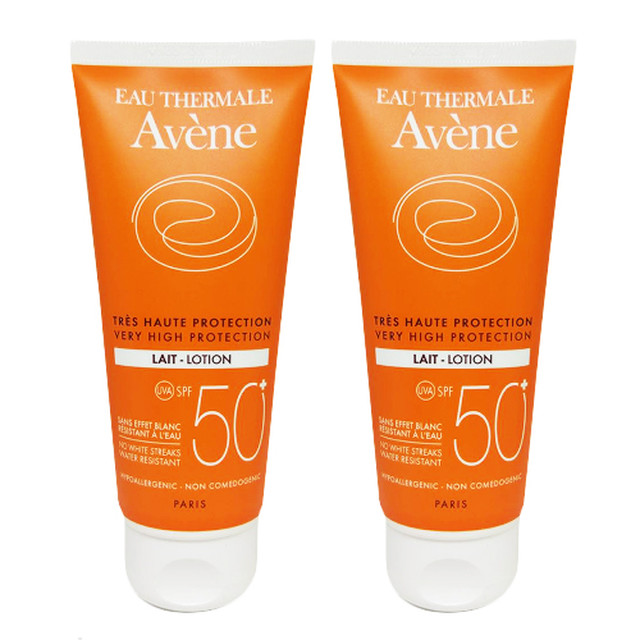 Avene 雅漾全效極護清爽防曬乳spf50 100ml 兩入組 Pchome 24h購物