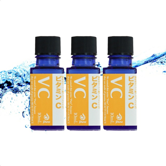 日本天然物研究所 100 濃縮精華原液系列 Pure 維生素c 含獨家滴管 三件組 Pchome 24h購物